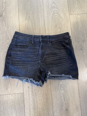 Universal Thread Black Distressed Denim Cutoff Shorts